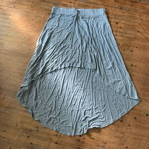 Torrid gray high low knit travel normcore 1x curvy maxi skirt
